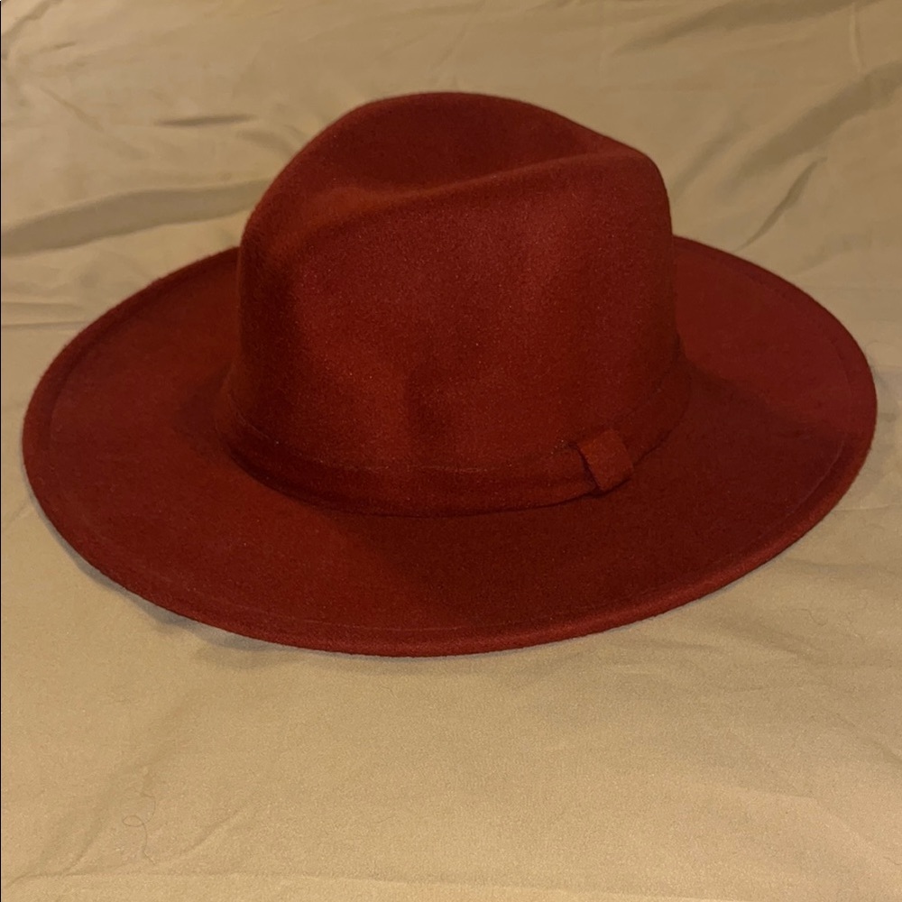 Stylish Burgundy Fedora Hat